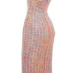 House Of CB  Gabrielle Tweed Strapless Bodycon Midi Dress XS Photo 2