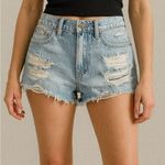Billabong Size 25 High-Rise Distressed Denim Jean Shorts Photo 0