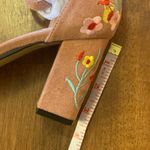 Styleloop NWOT heels women’s 41, 10.5 US light pink/mauve embroidered floral Photo 5