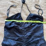 Veronica Beard  Aldana Embossed Halter Midi Blue Dress Photo 15