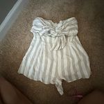 Blue Blush Stripe romper Photo 3