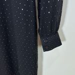 Michael Michael Kors Black Polka Dot Shirt Dress XXS Bow Tie Neck Long Sleeve Photo 9