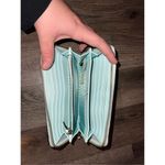 Kate Spade  Light Blue Zip Around Wallet Preowned Photo 8