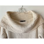White House | Black Market Cream Cowl neck Wool Blend Sweater SZ S Photo 2