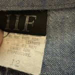 Vintage Chambray Squiggle Embellished Coverall Jumpsuit Blue Size 12 Photo 9