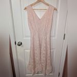 Sundance  Sleeveless Lace Midi Cocktail Dress Women's XSmall Dusty Pink Photo 1