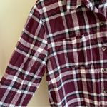 Full Tilt  Maroon Flannel Button Up Top Photo 1