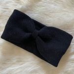 Solid Black Knotted Winter Headband Photo 0