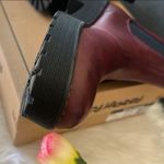 Dirty Laundry  Red and Black Ankle Boots with Sturdy Sole Photo 12