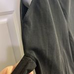 ZARA Black Pull-On Spaghetti Strap Cotton Romper w/ Attached Belt Straps- Large Photo 12