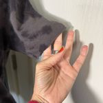 Rag and Bone  Tie-Dye Linen-Cotton Tee – Raw Hem, Washed Black/Charcoal – Size M Photo 4