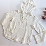Roxy NEW  Pearling Oversized Hoodie Snow White Photo 3