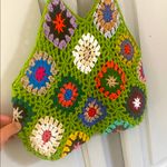 Handmade Crochet Bag Green Photo 6