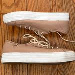 Keds  Women Leather Lace Up Sneakers Nude Casual Everyday Comfort Size 8.5 Photo 1