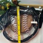 Clear Baseball Design Crossbody Bag Black Photo 3