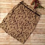 Apt. 9 Pencil Skirt Snakeskin Pattern with Belt Brown Tan Photo 4