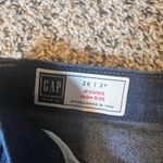 Gap Denim High Rise Jegging Jeans Women's Size 26R Dark Wash Frayed Hem Photo 1