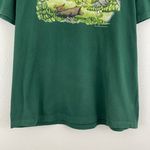 Anvil Vintage 1994 Dark Green Fox Hunt Sport Single Stitch Short Sleeve Graphic Tee Photo 2