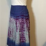 MIX NOUVEAU LADIES LINED TIE DYE FLARED BOHO PEASANT GYPSY SKIRT Sz MED.… Purple Photo 1