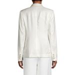 Milly Alexa Twill White Single Breasted Blazer Jacket Size 0 Photo 2