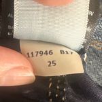 7 For All Mankind | Women's Mid Roll Distressed Blue Cuffed Denim Shorts, 25 Photo 7