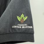 Starbucks  Coffee Master Polo Shirt Unisex Size Large Black‎ Embroidered Work Photo 3