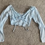 LA Hearts Baby Blue Crop Top Photo 1