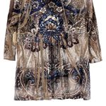 One World Persian Sand 3/4 sleeves Sequined Top Size 2X Womens NWT Photo 11