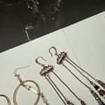 Long Dangle Drop Pierced Earrings Bead / Rhinestone Mixed Lot Of 3 Photo 11