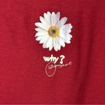 Desigual  Cabernet‎ Red Sleeveless Top Tee Sequins Question Mark Why? Size Large Photo 9