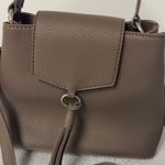 Taupe Faux Leather Purse NWOT Brown Photo 1