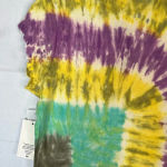 Year of Ours Rainbow Tie Dye Smiley Face Graphic Tee Cropped Baby Top L Yellow Size undefined Photo 6