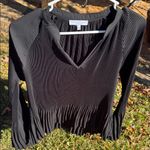 Current Air  Elegant Black Pleated Women's Top Photo 13