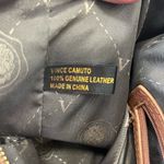 Vince Camuto Jace satchel handbag genuine leather pebbled tan Photo 8