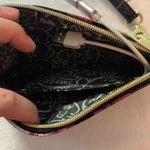 Betsey Johnson floral crossbody purse charger black pink gold bag Photo 5