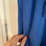 Chico's Chico’s blue gauze seamed front tassel tie sundress size small Photo 3