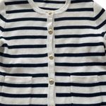 J.Crew  NWT Striped Emelie Sweater Cardigan Jacket Sz M Photo 8