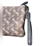 Coach  Large Horse & Carriage Print w/Planets 🪐 Wristlet w/Front Zip Pocket RARE! Photo 15