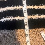 Habit Fuzzy Striped Sweater Black White Pullover Cozy Knit Top Size M/L Size M Photo 4