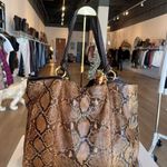 Gucci Genuine Python Extra Large Tote with Bamboo Beaded Tassels Photo 5