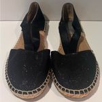Reaction Kenneth Cole  ‘Luna’ Black Glitter Espadrilles Sandals Shoes Size 9‎ Photo 3