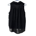 Wet Seal  Women Sleeveless Button Down Top‎ Sz Medium Sheer Lightweight Polyester Photo 1