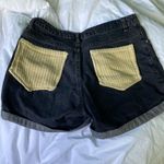 ZARA  Black Washed Jean Shorts Size 8 Photo 1