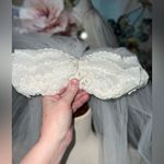 Beautiful Preserved Vintage 1960s Organza Wedding Gown & Veil! White Size 10 Photo 2