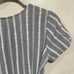 Polagram Grey Striped Jumpsuit- Medium Photo 8