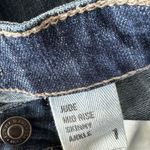 Eunina JRS SZ 1 Jude Skinny Ankle Jeans Mid-Rise Distressed Stretch Frayed Blue Photo 7