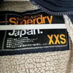 Superdry  Professional The Windcheater Sherpa Lined Coat Size XXS Navy Blue EUC Photo 5