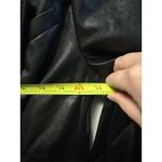 Paige NWT  Womans Argentina Blazer Tall Black Size 00 Faux Leather Photo 6