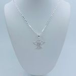 925 Sterling Silver Valentino Necklace and Angel pendant Photo 0