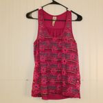 Ransom Lace Overlay Tank Top Size Large Pink Photo 1